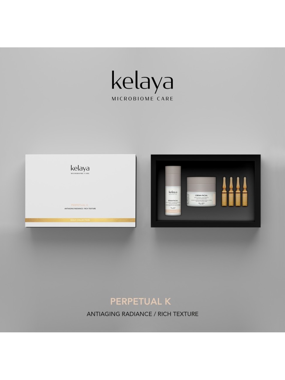 Kelaya Gold Collection – Perpetual K kingikomplekt – rikkalik tekstuur – anti-age hooldus